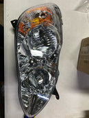 TUSDAR Headlight Assembly Replacement for Toyota Corolla 2003 2004 2005 2006 2007 2008 Headlamps Replacement Passenger and Driver Side, Chrome Housing with Amber Reflector