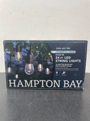 Hampton bay 10366 12-Light Indoor/Outdoor 24 ft. String Light with S14 Single Filament LED Bulbs