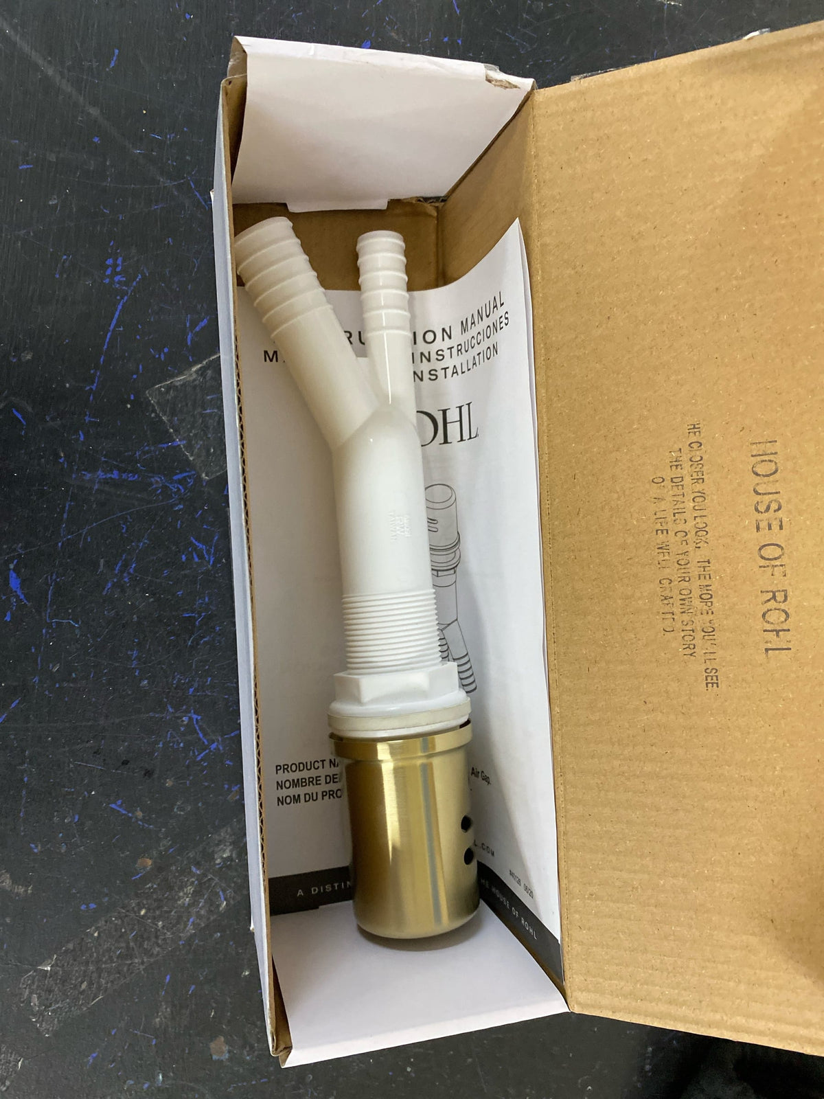Rohl AG600AG Luxury Brass Air Gap - Antique Gold