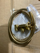 Hansgrohe 04831250 Locarno Wall Mounted Hand Shower Holder with Integrated Wall Elbow - Includes Hose - Brushed Gold Optic