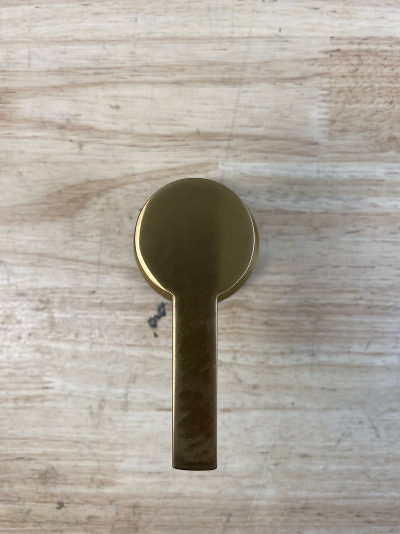 Signature Hardware SHLZTVLEVBG Lentz Handle Only - Less Trim Plate - Brushed Gold