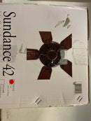 MINKA-AIRE F572-CL Sundance 42" 5-Blade Ceiling Fan in Coal Finish with Coal Blades