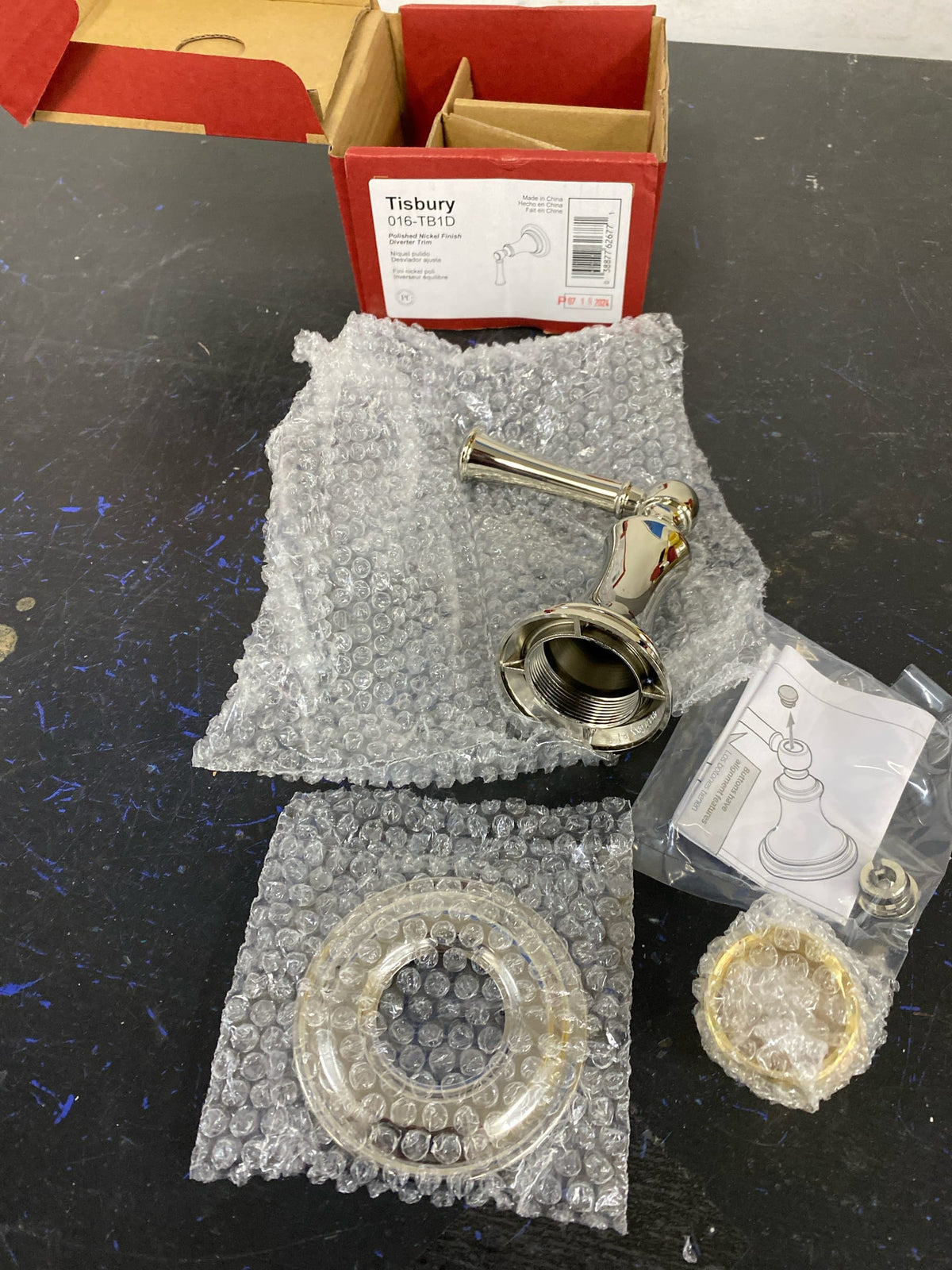 Pfister 016-TB1 Tisbury Diverter Valve Trim Only, Polished Nickel