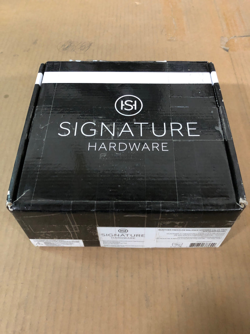 Signature Hardware SHGU8010PN Gunther Pressure Balanced Valve Trim - Less Valve - Polished Nickel