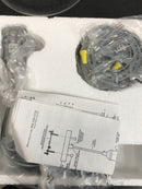 Kichler 43853CH Avery 10.25 in. 1-Light Chrome Farmhouse Shaded Kitchen Goblet Mini Pendant Light with Clear Seeded Glass