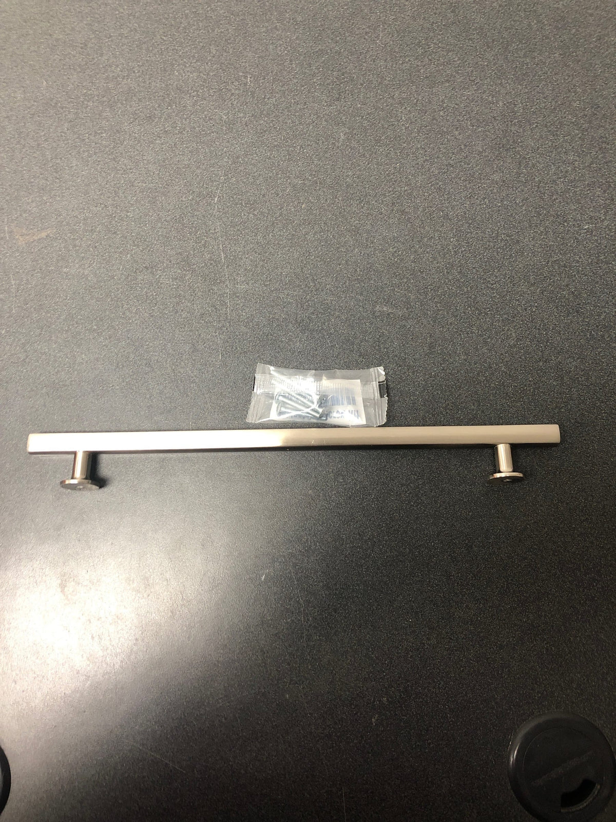 Emtek 86677US15 Freestone 10 Inch Center to Center Bar Cabinet Pull from the Urban Modern Collection - Satin Nickel