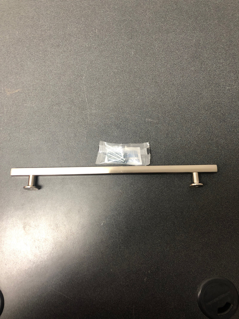 Emtek 86677US15 Freestone 10 Inch Center to Center Bar Cabinet Pull from the Urban Modern Collection - Satin Nickel