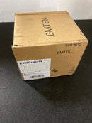 Emtek E2220US19 LH Stuttgart Lever Single Cylinder Solid Brass Storeroom/Gate Function Electronic Leverset from the Brass Modern Collection - Flat Black