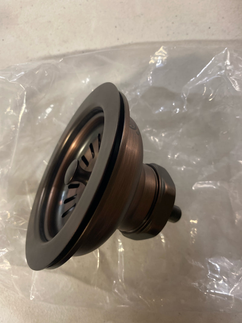 Signature Hardware 446632 3-1/2" Basket Strainer - Oil Rubbed Bronze