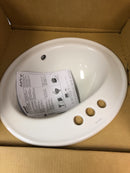 Kohler Pennington 20-1/4" Drop In Bathroom Sink with 3 Holes Drilled and Overflow