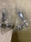 Baldwin 5152260MR Pair of Estate Levers without Rosettes Locking/Latching Mechanism Purchased Separately - Polished Chrome