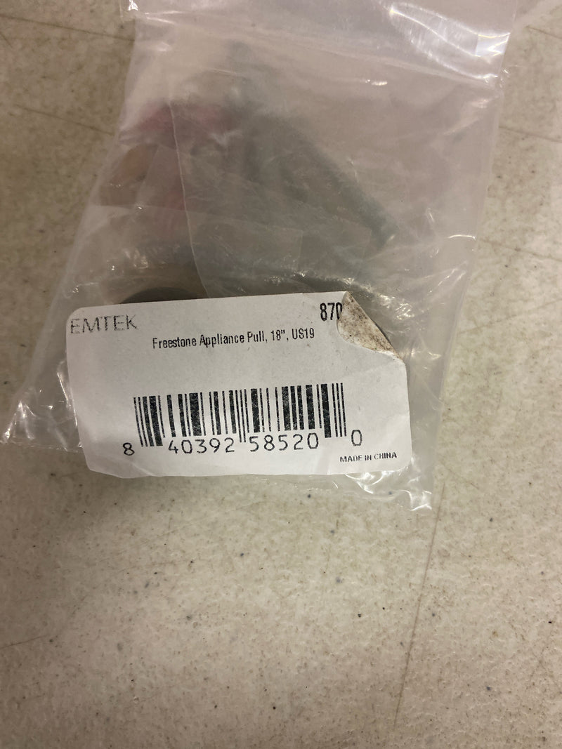 Emtek 87002US26 Freestone 18 Inch Center to Center Bar Appliance Pull from the Urban Modern Collection - Polished Chrome