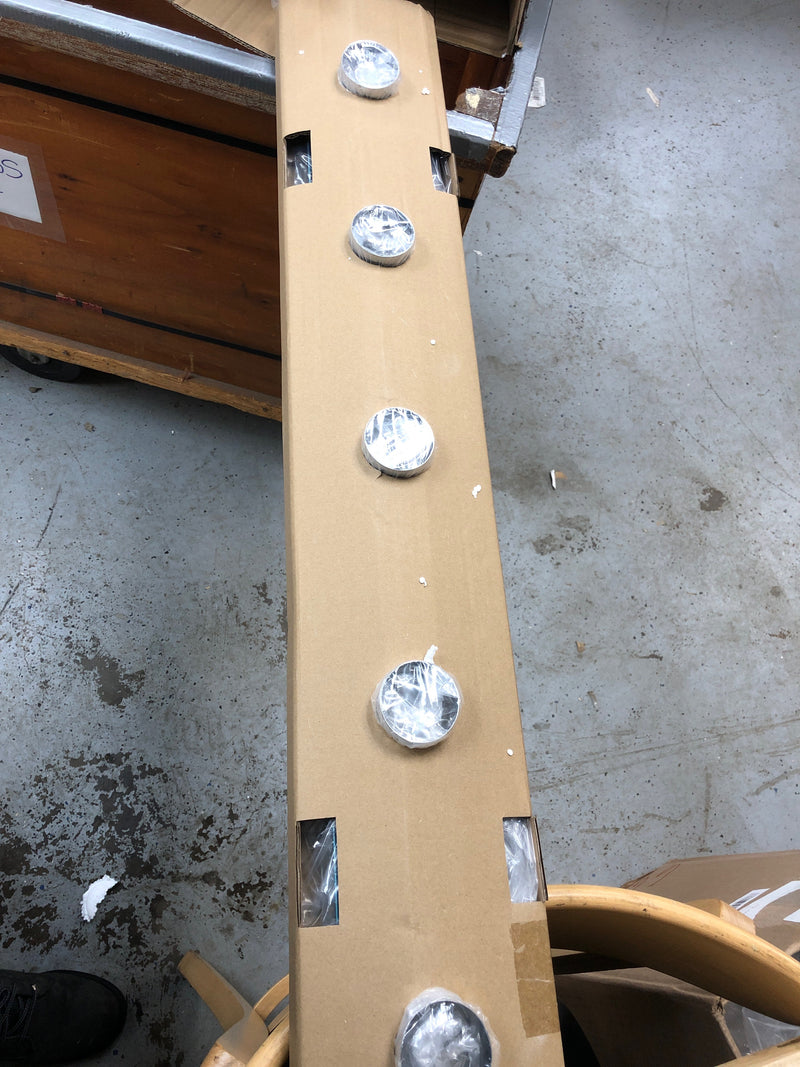 Progress Lighting P3118-15 Broadway Eight-Light Bath Bar with 7-1/2" Socket Centers - Polished Chrome