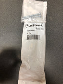 Alno A2901-4-MB Vita Bella 4" Center to Center Modern Industrial Knurled Bar Cabinet Handle / Drawer Pull with Eye Posts - Made in Italy - Matte Black