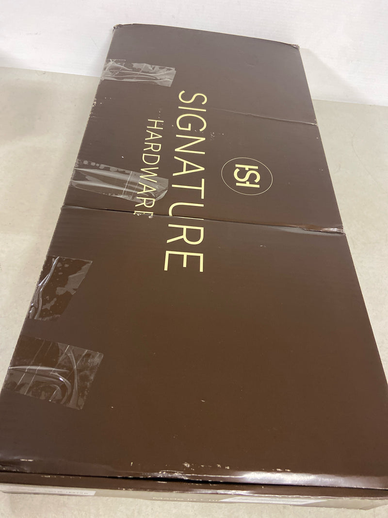 Signature Hardware 484593 Ridgeway 1.75 GPM Single Handle Pull-Down Kitchen Faucet - Matte White / Brushed Gold