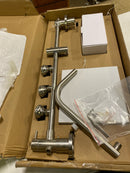 Lanai Rain Shower Head with Handheld Spray - 1089-BN, Brushed Nickel Finish - 8" Rain Shower Heads, 5-Function Handheld Showerhead with Handheld Sprayer, 3 Body Jets, Adjustable Slide Bar, 2.5GPM