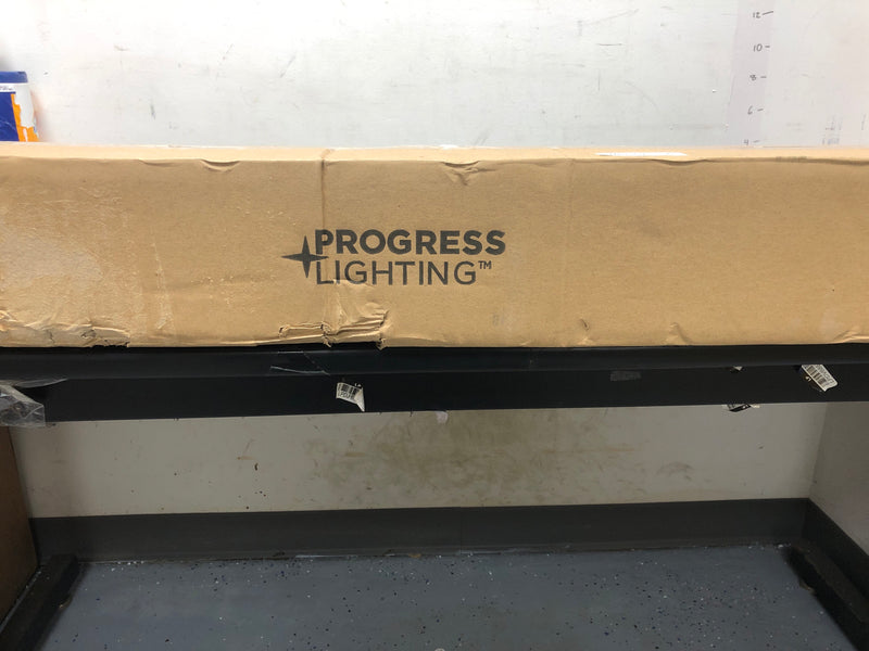 Progress lighting P300210-009-30 Phase 2.1 LED Collection 48" Brushed Nickel White Shade Modern Bath Vanity Light