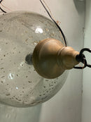 Capital Lighting 336011YP-484 15" Wide Pendant with Clear Seedy Glass Shade - Grey Wash / Pewter / Seedy