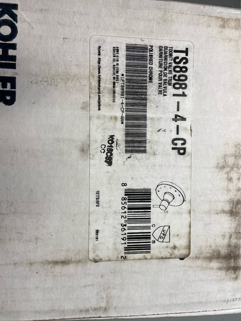 Kohler TS8981-4-CP Rite-Temp Valve Trim With Lever Handle