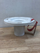 Oatey 436542 3 in. PVC Twist-N-Set Open Toilet Flange