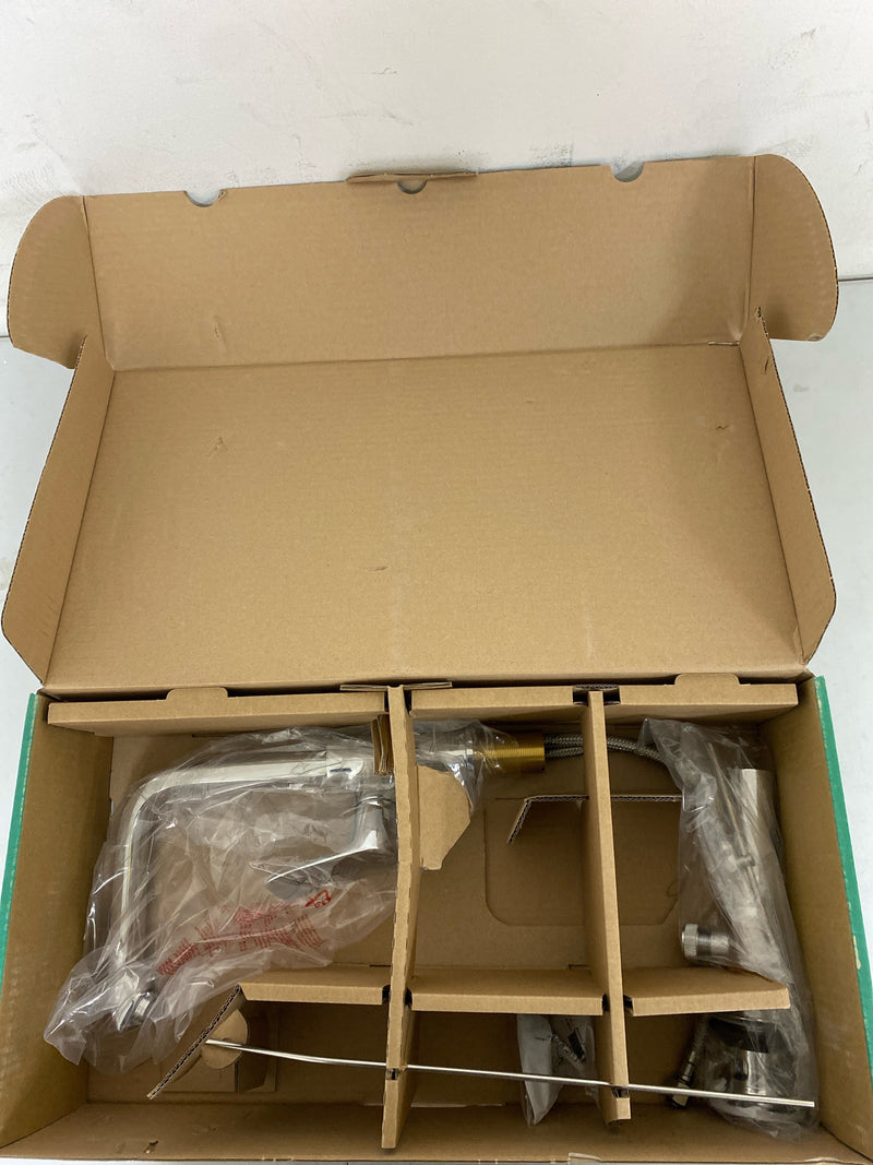Hansgrohe 31087001 Metris 1.2 GPM Single Hole Bathroom Faucet with EcoRight, Quick Clean, and ComfortZone Technologies - Drain Assembly Included - Chrome