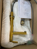 Newport Brass 2493/24S Keaton 1.2 GPM Single Hole Bathroom Faucet - Satin Gold (PVD)