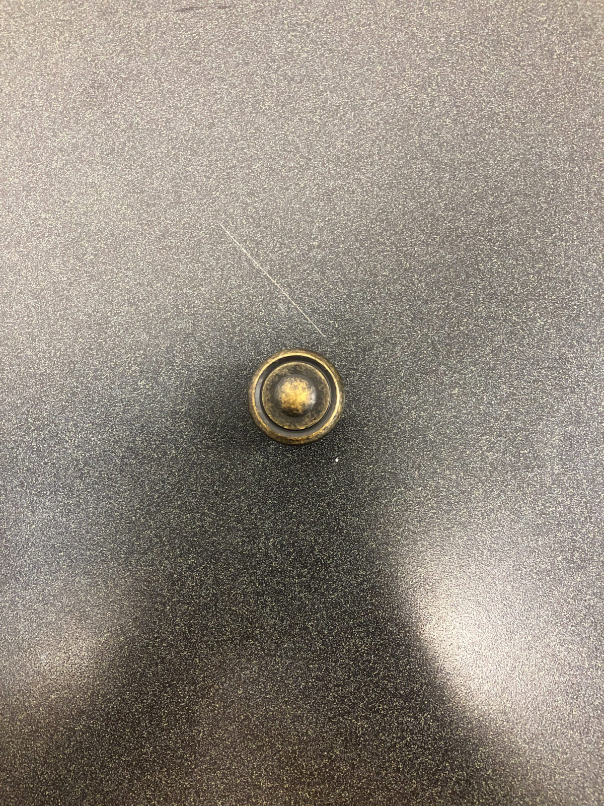 Jeffrey Alexander 117ABM-D Bremen 1 Series 1-1/4 Inch Mushroom Cabinet Knob - Distressed Antique Brass