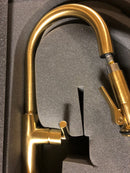 Graff G-4676-LM49J-BB Sospiro 1.8 GPM Single Hole Pull Down Kitchen Faucet - Brushed Brass PVD