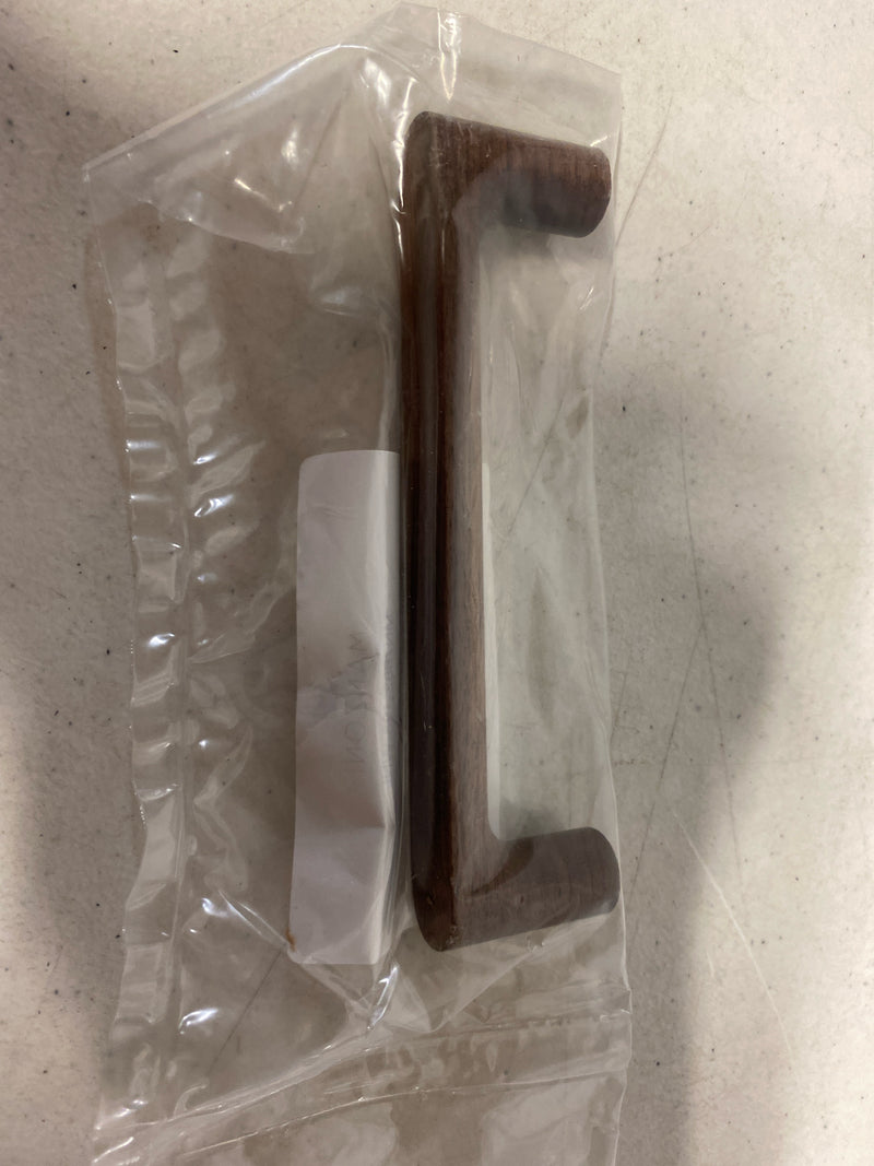 Manzoni MN7863-128-WNL Oval Bar 5-1/16 Inch Center to Center Wood Handle Cabinet Pull from the Designer Wood Collection - Walnut