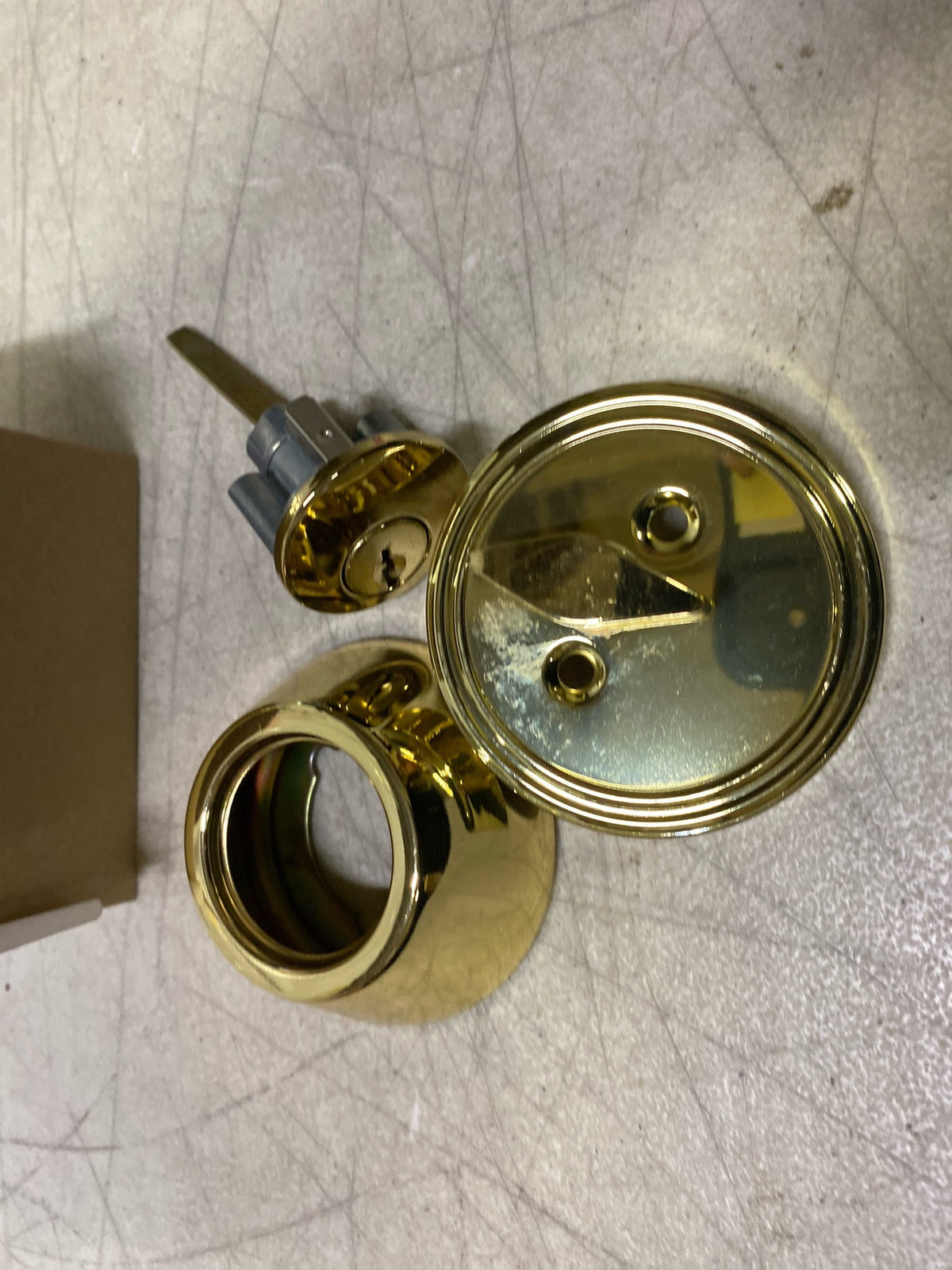 Miseno MLK1218PB Single Cylinder Keyed Entry Deadbolt - Polished Brass