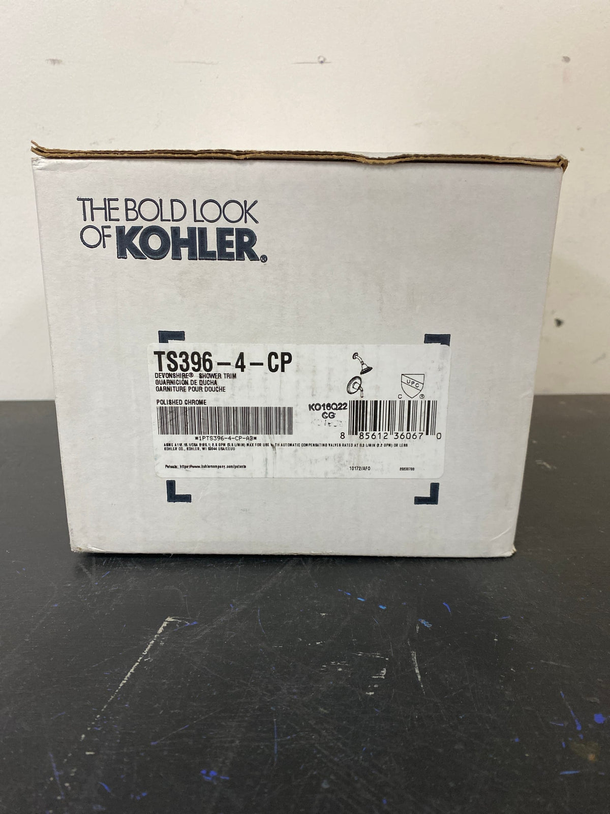 Kohler K-TS396-4-CP Devonshire Rite-Temp Pressure-Balancing Shower Faucet Trim with Lever Handle - Polished Chrome
