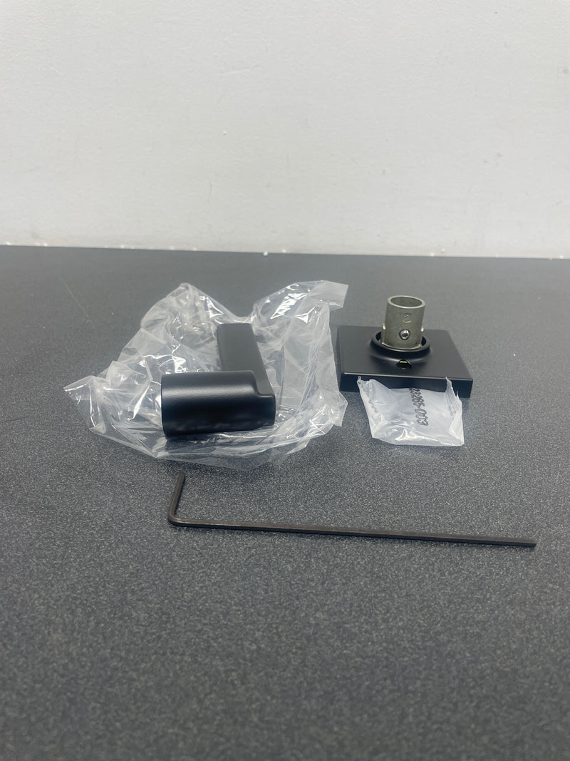 Kwikset 488CSLSQT-514 Casey Non-Turning One-Sided Dummy Door Lever with Square Rose - Iron Black