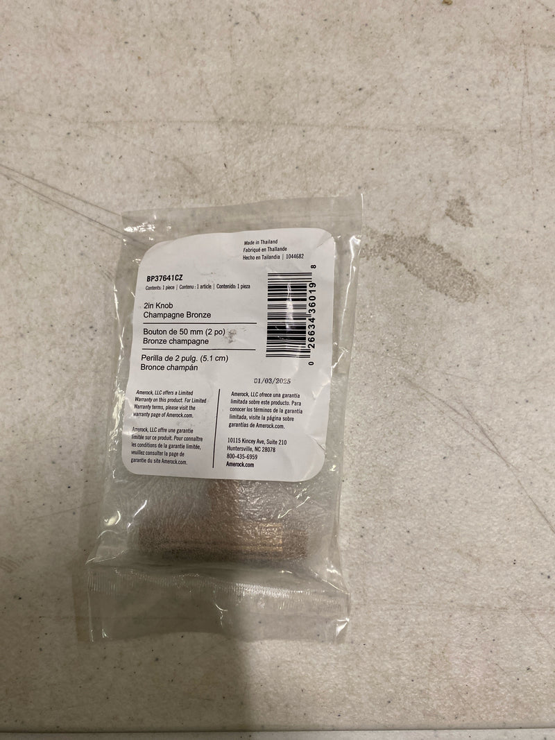 Amerock Ballard 2 inch (51mm) Length Champagne Bronze Cabinet Knob, BP37641CZ