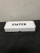 Emtek 96414US19 4" x 4" Solid Brass Square Corner Ball Bearing Mortise Hinge - Pair - Flat Black