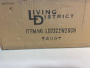 Elegant Lighting LD7322W26CH Senna 3 Light 26" Wide Vanity Light - Chrome / Clear