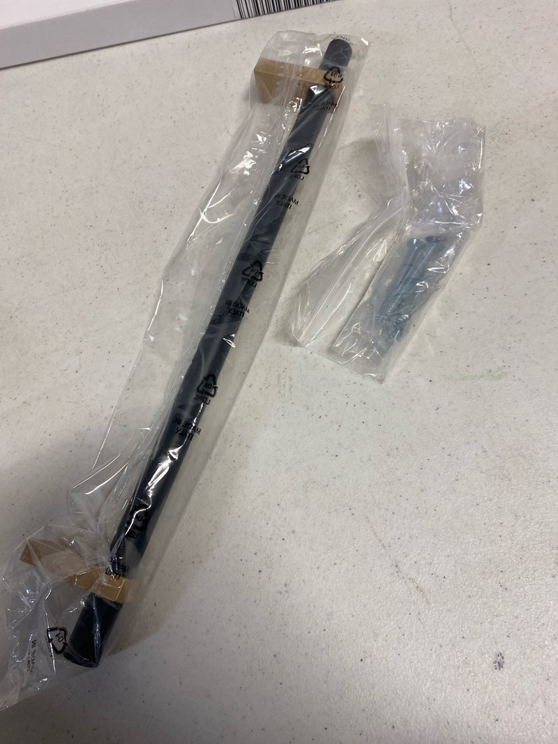 Alno D2801-12-CHP/MB Vita Bella 12" Center to Center Euro Modern Smooth Bar Appliance Handle - Made in Italy - Champagne / Matte Black