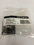 Baldwin 0392151 1-1/4 Inch x 1-1/2 Inch Flush Cabinet Pull - Antique Nickel
