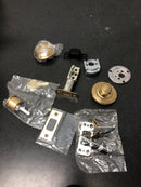 Baldwin 8231033 Traditional Solid Brass Single Cylinder Keyed Entry Deadbolt from the Estate Collection - Vintage Brass