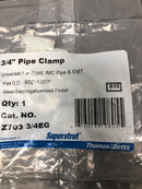 Superstrut Z703 3/4EG-25 3/4 in. Strut Fitting Universal Strut Pipe Clamp - Silver Galvanized