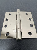 Emtek 94014US14 4" x 4" Steel Heavy Duty Ball Bearing Square Corner Hinges - Pair - Polished Nickel
