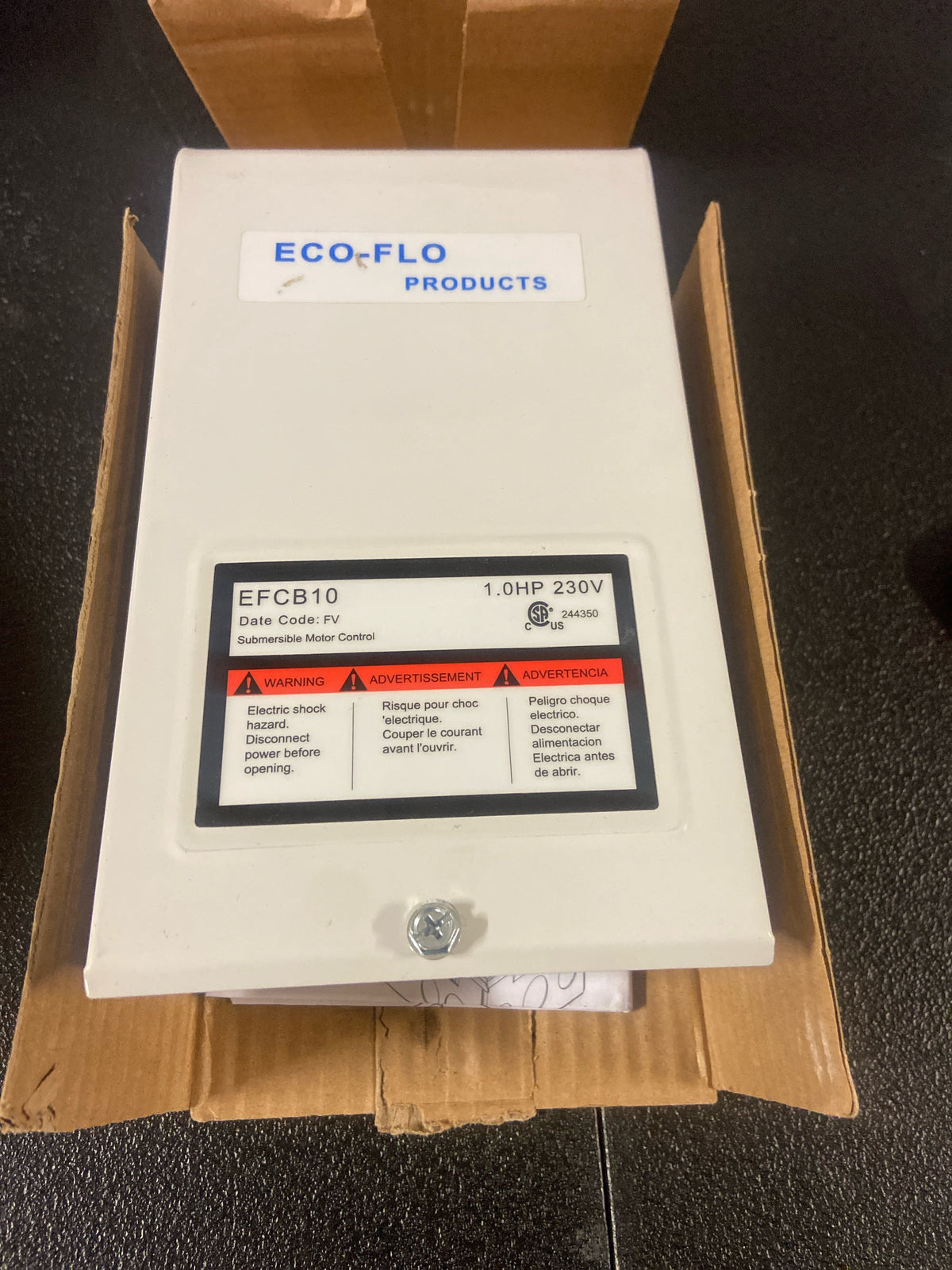 Eco-Flo 1 HP Control Box