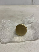 Baldwin 4411.BIN Bevel 1-1/2 Inch Mushroom Cabinet Knob from The Estate Collection - Satin Brass
