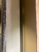 Afx DLGL4806LAJD3BK Delgado 48 in. 45-Watt Modern Black Integrated LED Flush Mount with Frosted White Acrylic Shade