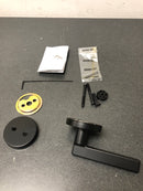 Kwikset 973HFLRDT-514V1 Halifax Dummy Interior Pack with Round Rose - Matte Black