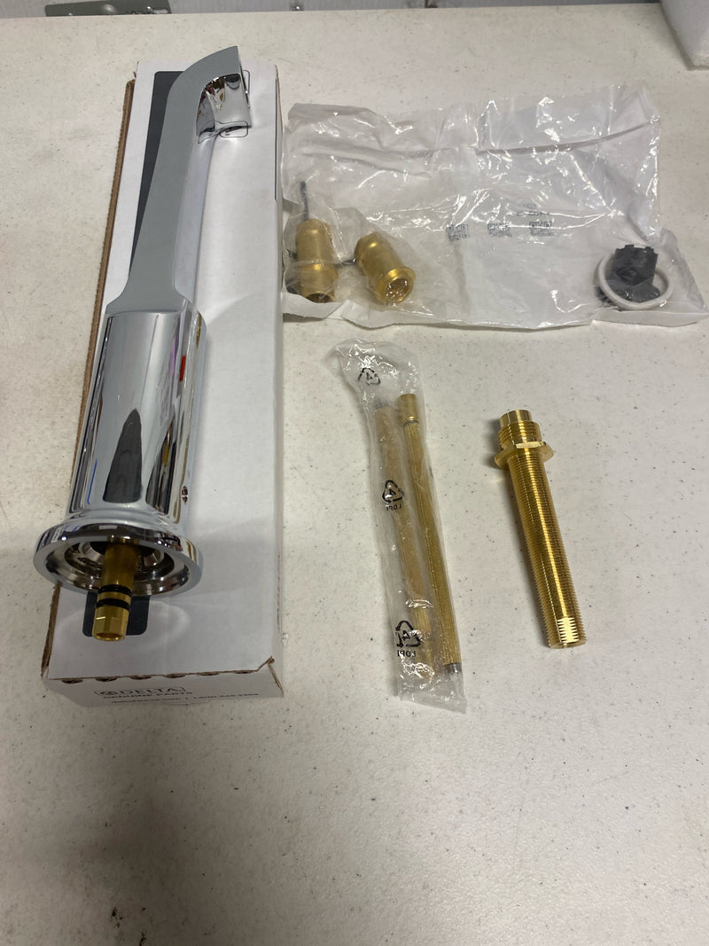 Delta T5789-PR-LHP-WL Tetra Wall Mounted Two Handle Tub Filler - Less Handles and Rough In - Lumicoat Chrome