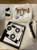 Vigo VG05007MB Cass 1.2 GPM 3" H Double Handle Wall Mounted Widespread Bathroom Faucet - Matte Black