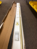 Miseno MBD6060X78CHBS 78" Barn Door Track and Hardware Set - Champagne Brass