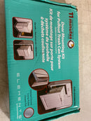 Hardware Resources CAN-DOORKITPC Cabinet Door Mounting Kit for CAN-EBM Pullout Waste Containers - Bins Not Included - Chrome