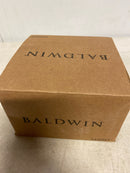 Baldwin SCTRD003S Traditional Round SmartKey Single Cylinder Keyed Entry Deadbolt - Polished Brass