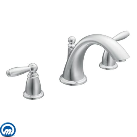 Moen T4943 Deck Mounted Roman Tub Filler Trim from the Brantford Collection (Less Valve) - Chrome